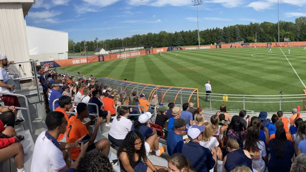 Syracuse men's soccer had over 2,200 fans at it's ACC opener against Stanford.