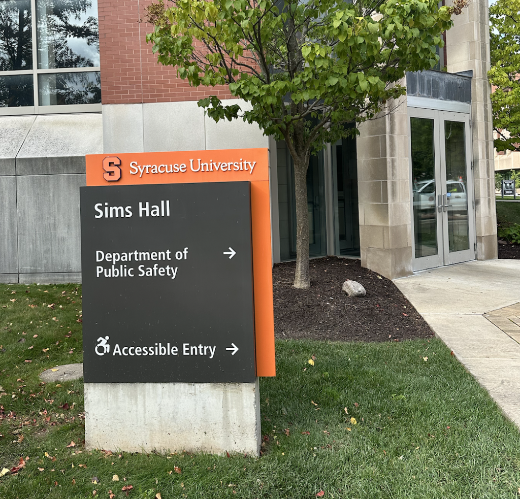 The Department of Public Safety office on Syracuse University's campus.