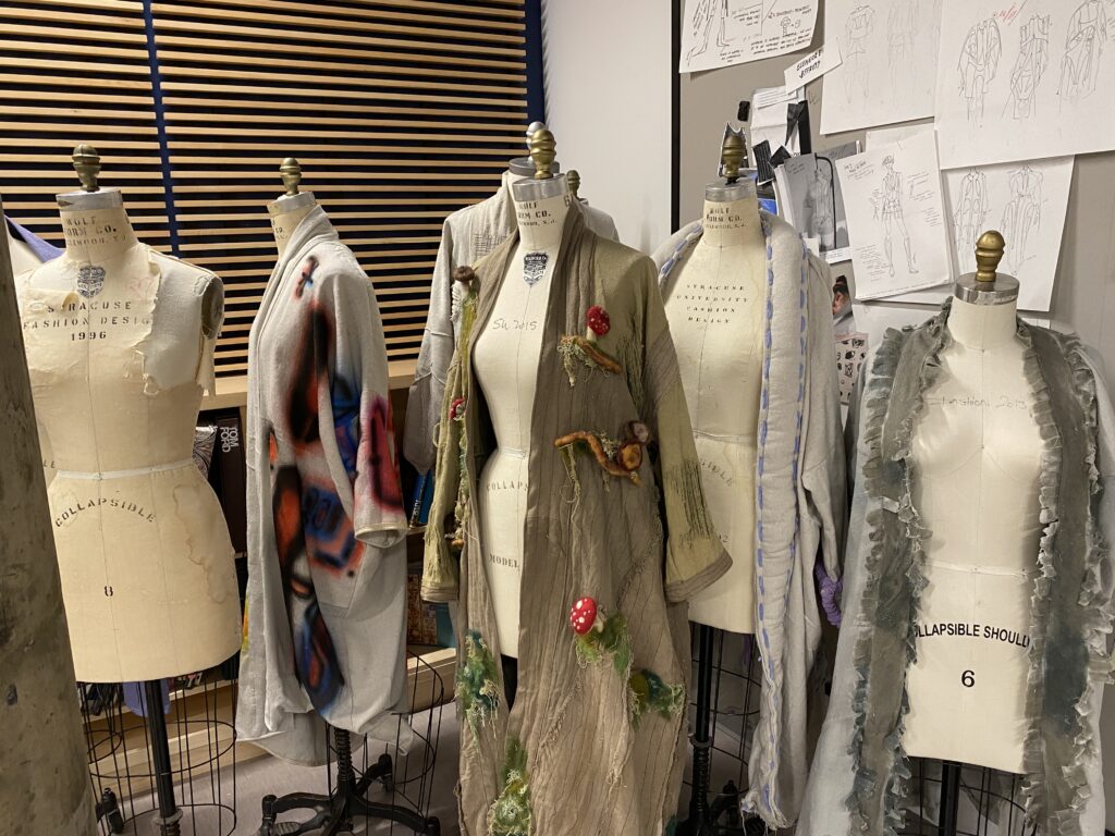 Work of Designers at the Fashion Design Program at Syracuse University 			© 2024 Michela Flood