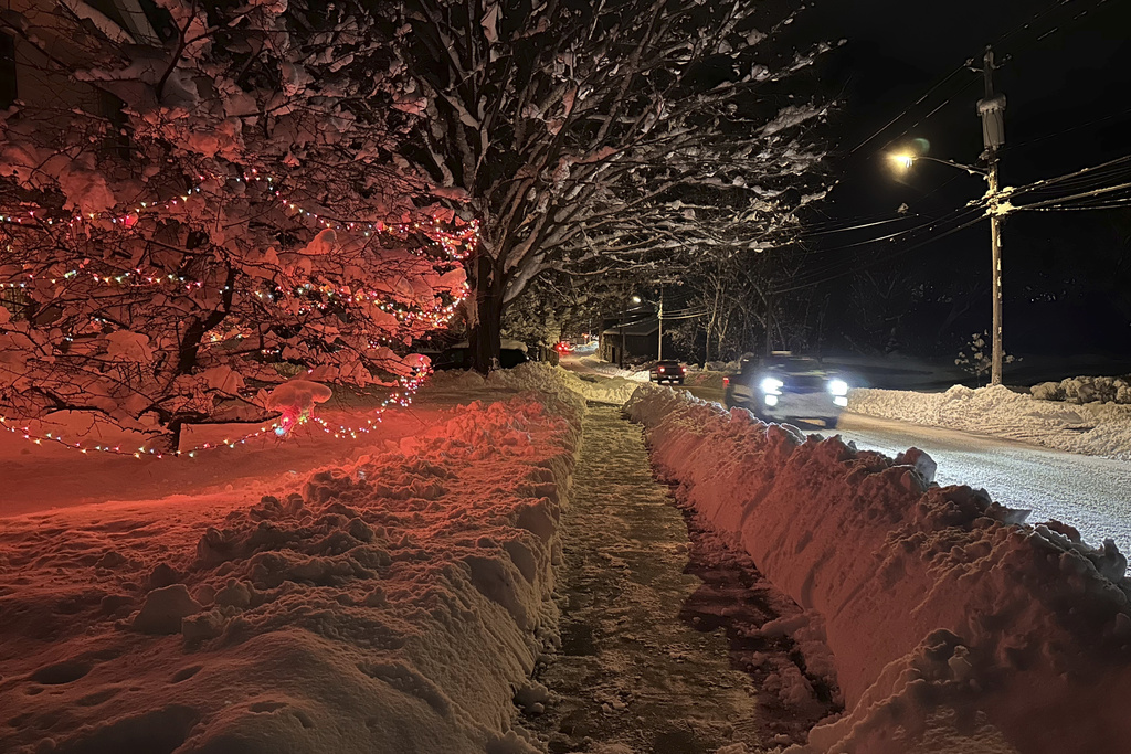 Pictute of lake-effect snowfall in Western New York