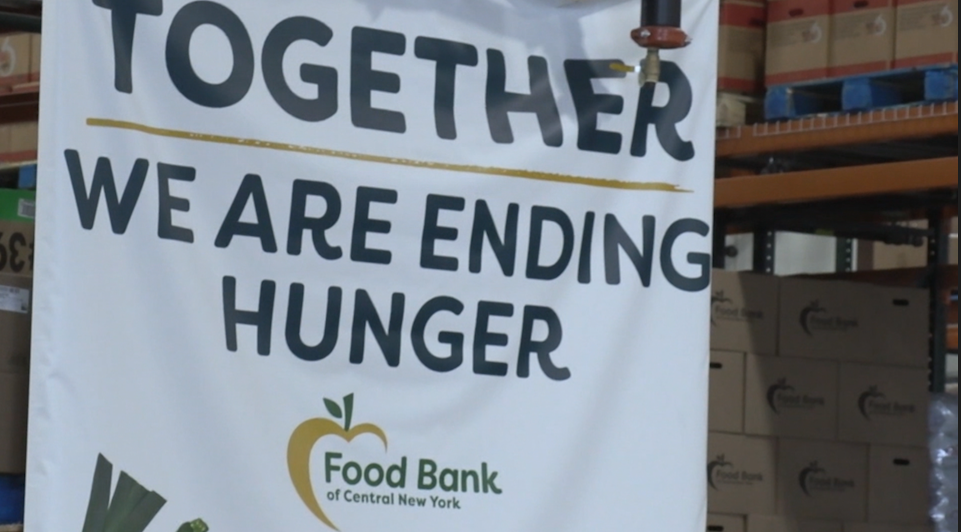 together we are ending hunger on a banner