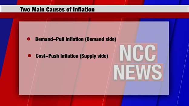 Graphic of main causes of inflation.