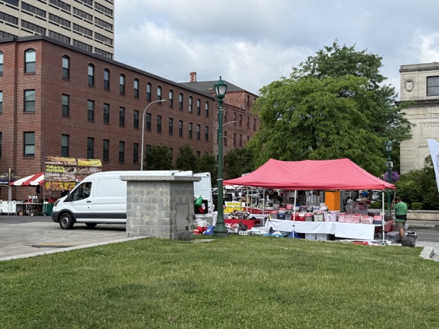 Vendors in downtown Syracuse for the 69th Polish Festival.