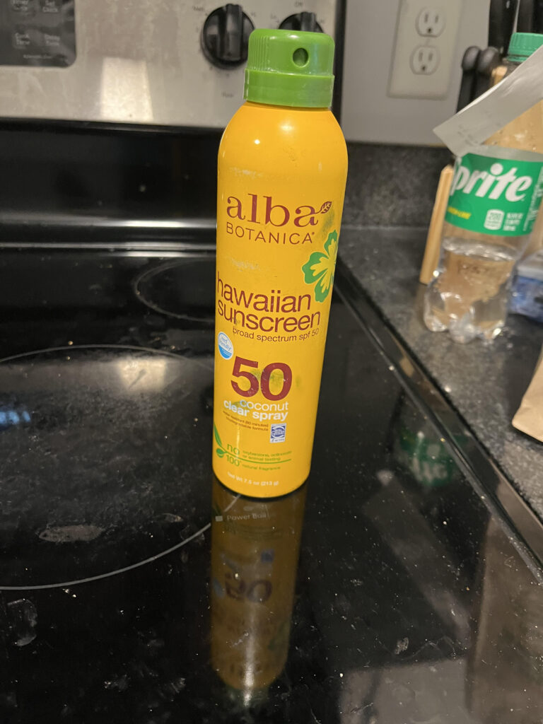 Sunscreen bottle