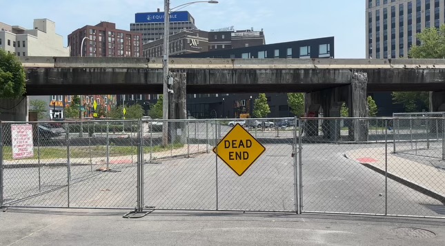 Dickerson fencing blocking residents from downtown area