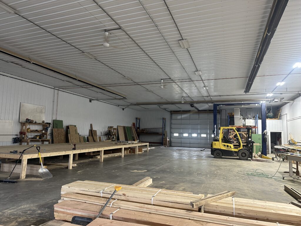Inside the headquarters of C.K. Construction where many of their projects are completed.