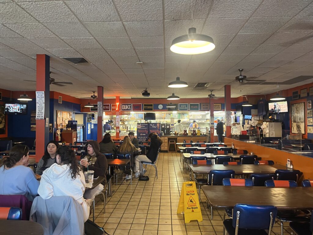 Inside of Varsity Piazza