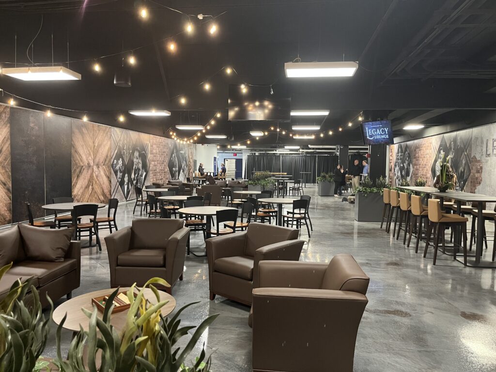 The Legacy Lounge-- Upstate Medical University Arena's brand new downstairs facility open to the public © 2025 Jared Valentin