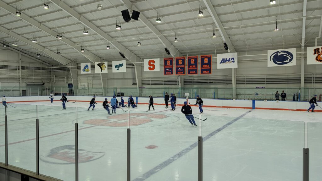 Tennity Ice Pavilion hosted Crunch training camp two years ago as well.
