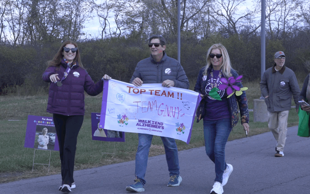 Team Ginny finishing the walk