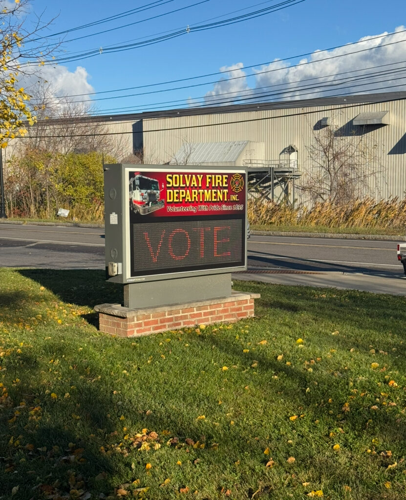 Vote in village of Solvay