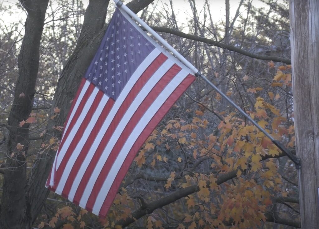 American Flag Flying