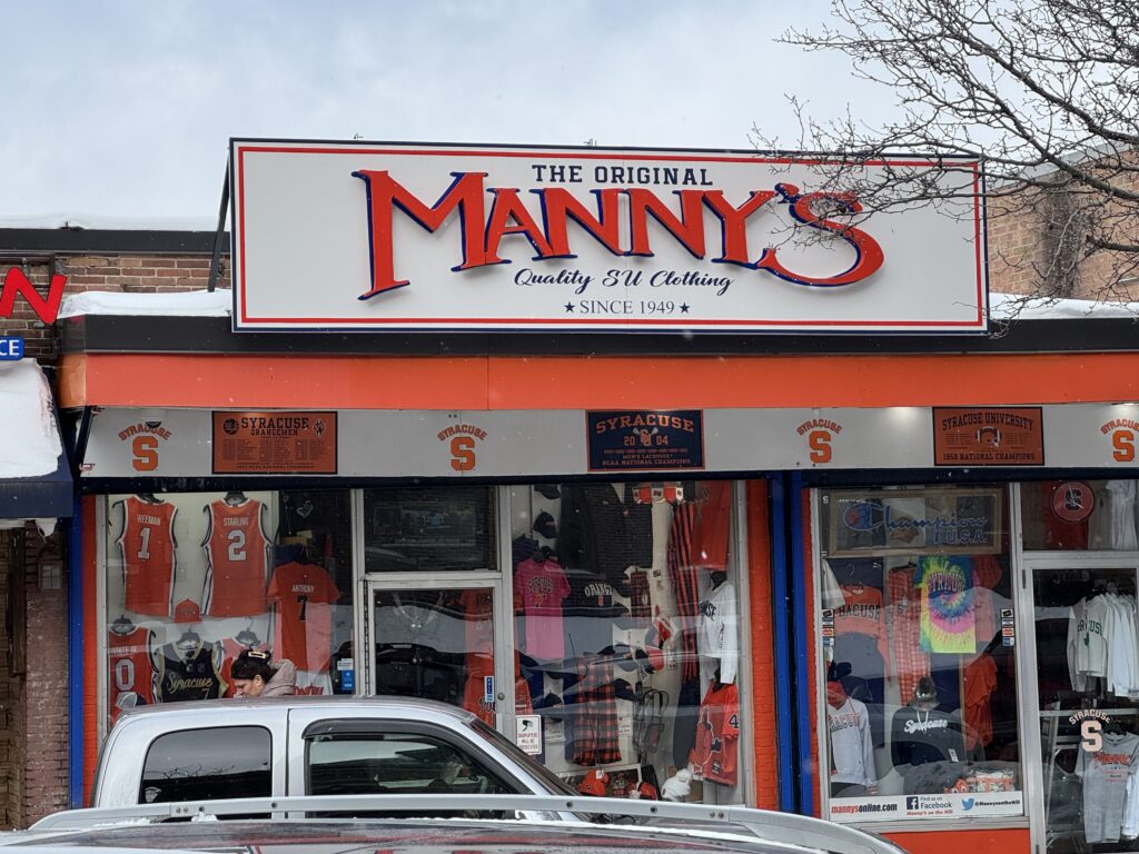 Outside of the front Manny's Quality SU Clothing