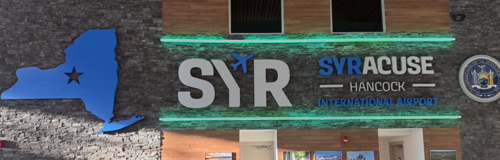 Syracuse International Airport is undergoing a multiyear construction project that will change parking and traffic patterns for travelers. Matt Goodman | NCC News