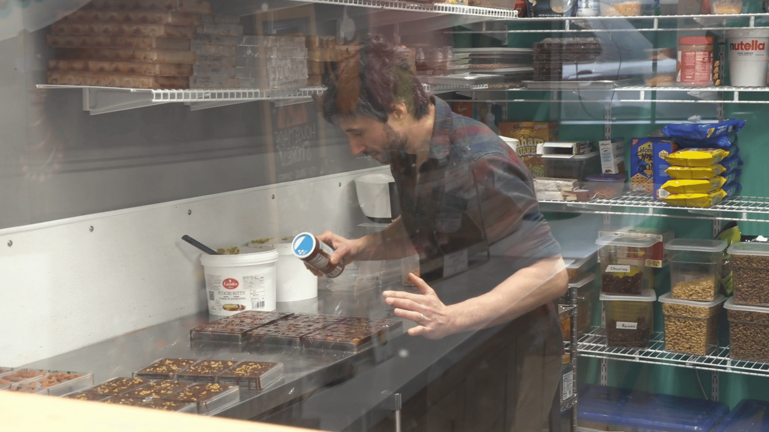 Mazzoni adds salt to chocolates.