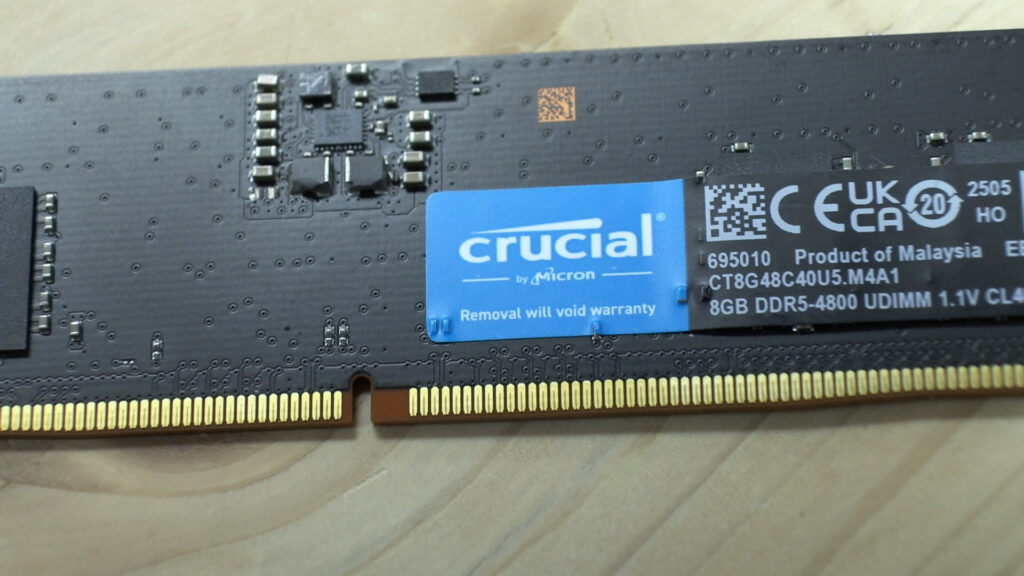 Close-up of a Stick of RAM