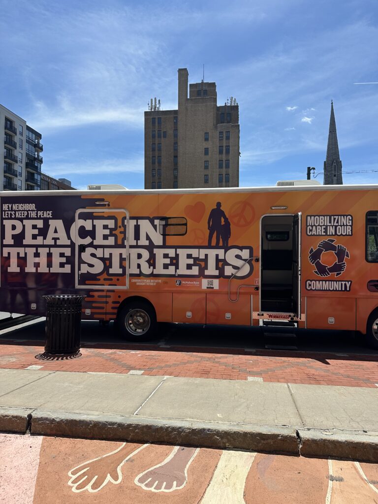 The "Peace in the Streets" mobile has been renovated and is ready to be put into the community as a service aid to those suffering from gun violence.