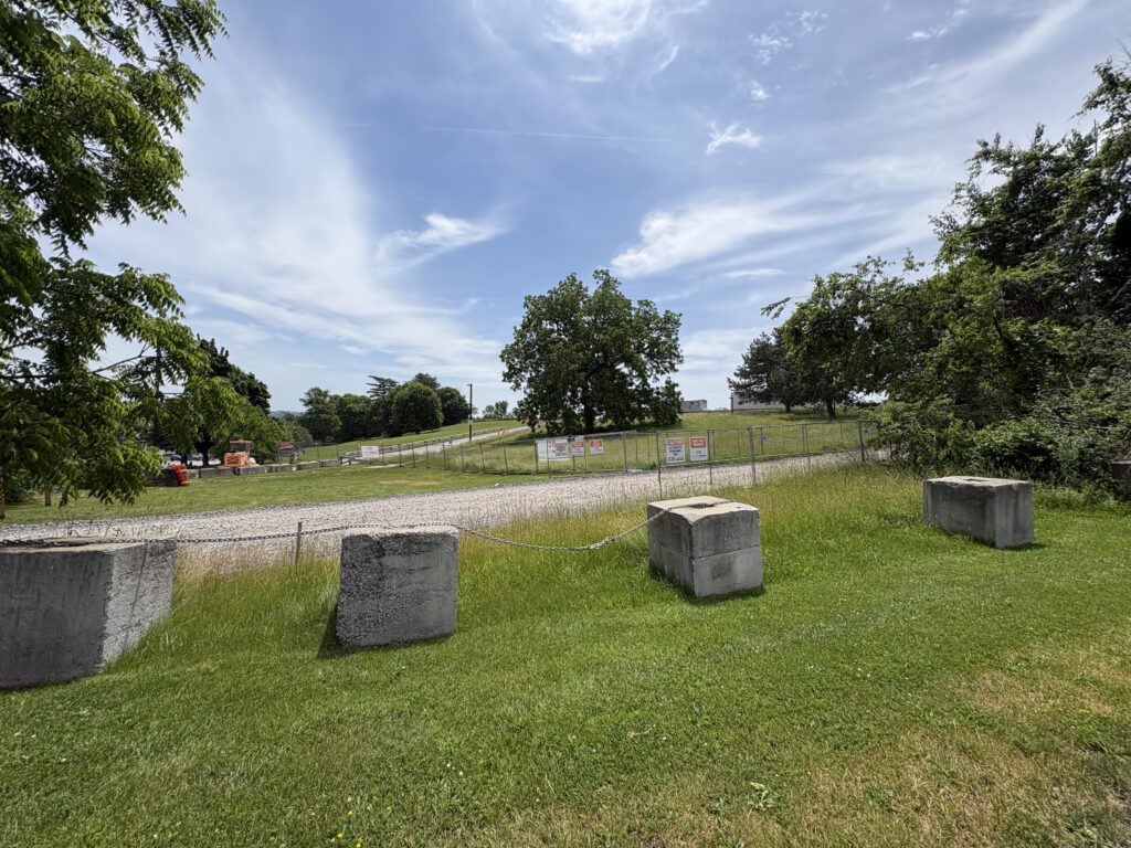 A view of the former Syracuse Developmental Center where construction is underway for additional housing units
