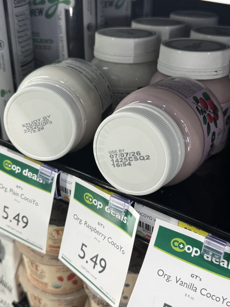 Refridgerated yogurt