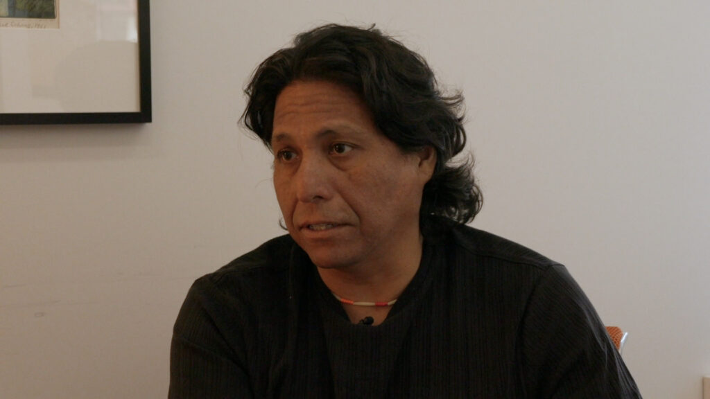 Neal Powless during the interview conducted in his office.