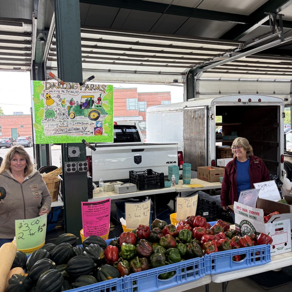 The Darling Farms stand at the CNY Regional Market