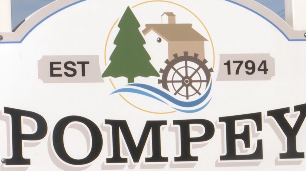 Town of Pompey sign